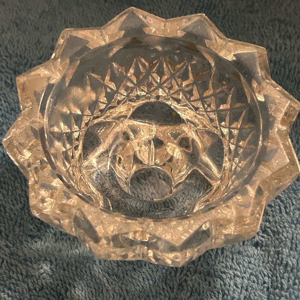Vintage Glass Candleholder